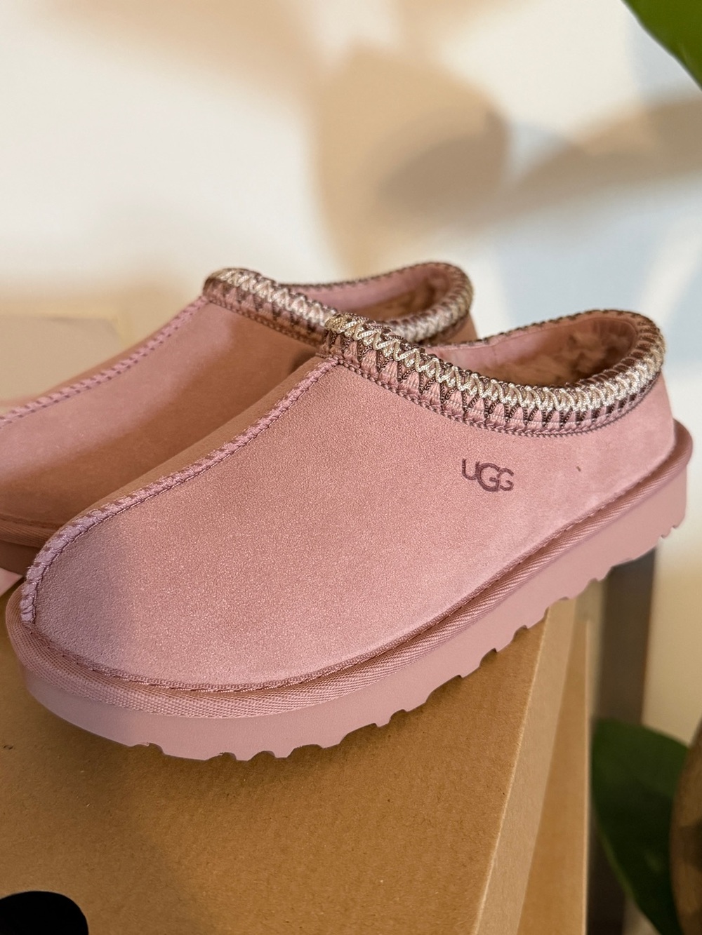 UGG Pink Tasman Slippers